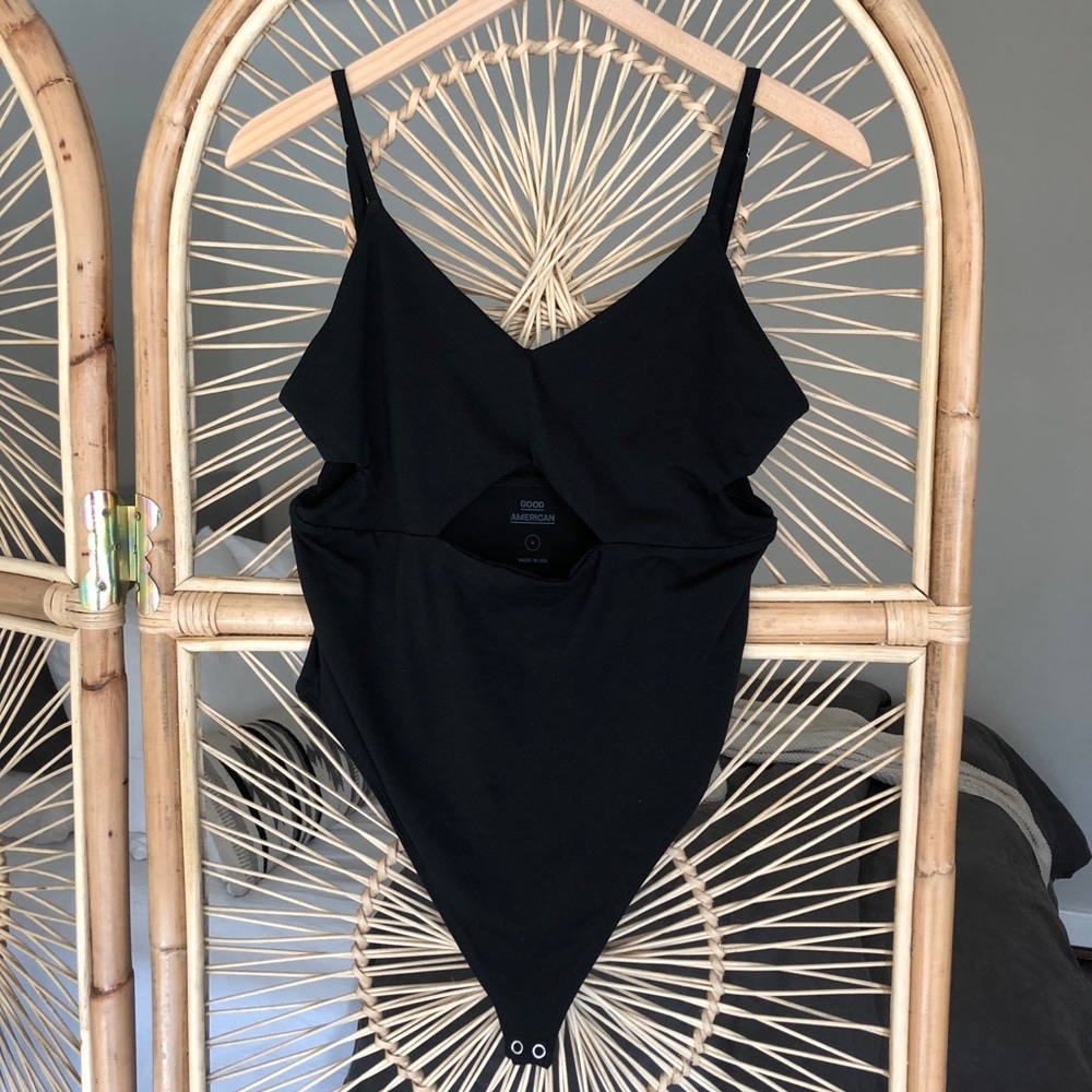 Good American Good Body Cami Cutout Thong Bodysuit
